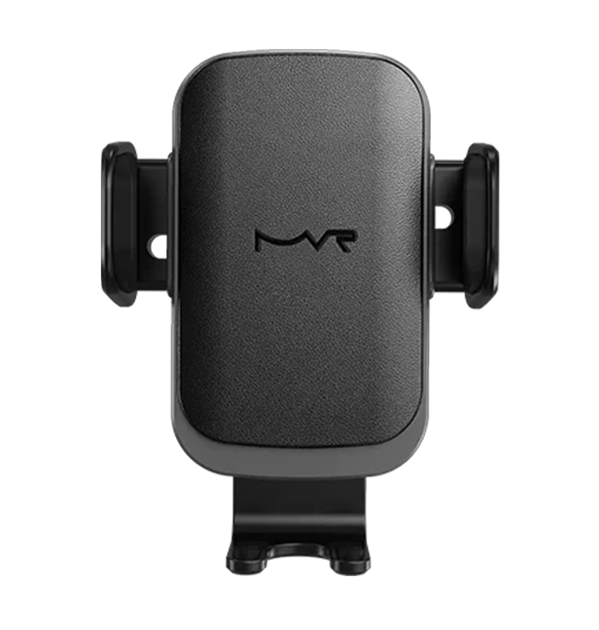 MVR T6 Car Phone Holder – Black | 15W Fast Charging, Secure Grip, Single Coil Design & Adjustable Arm